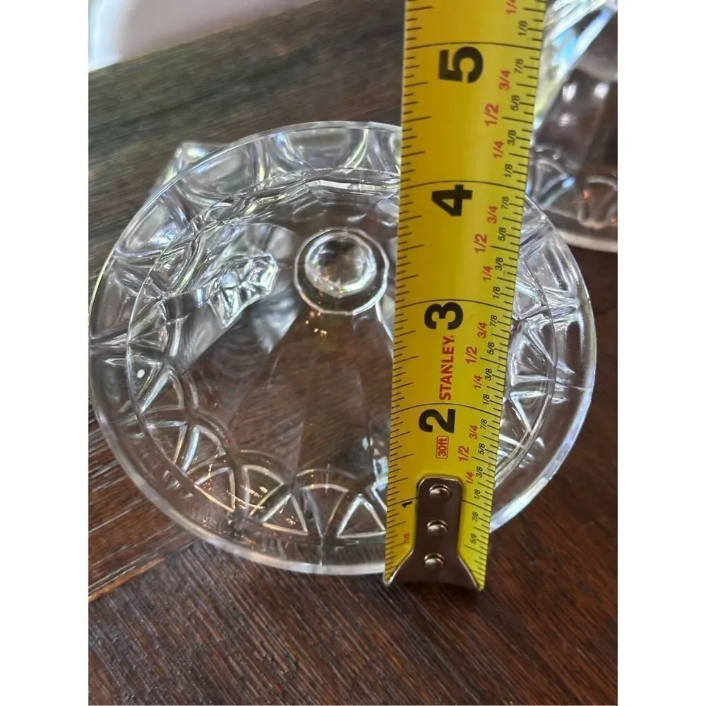 Pair of vintage Imperial Glass double candlestick holders